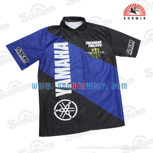 custom design sublimation printing mens short sleeve motorcycle jersey